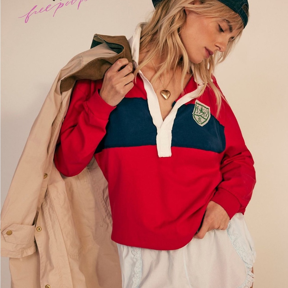 Ragabond by free people rugby Style polo